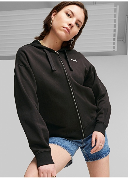 цена Черная женская куртка на молнии с капюшоном Puma