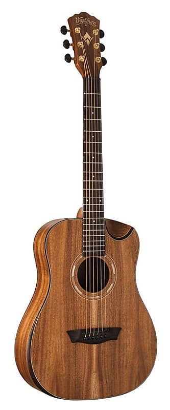 цена Акустическая гитара Washburn - Koa G Mini 55 Comfort Series 7/8 Size Grand Auditorium Acoustic! WCGM55K-D
