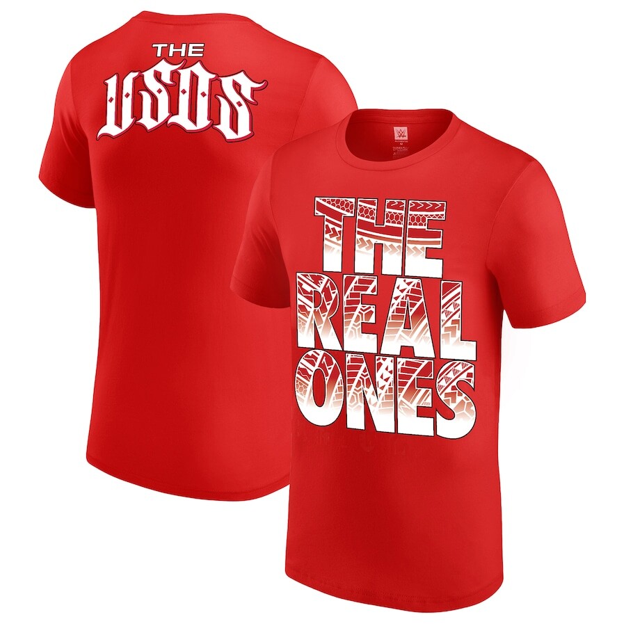 

Футболка с коротким рукавом WWE Authentic The Usos, красный
