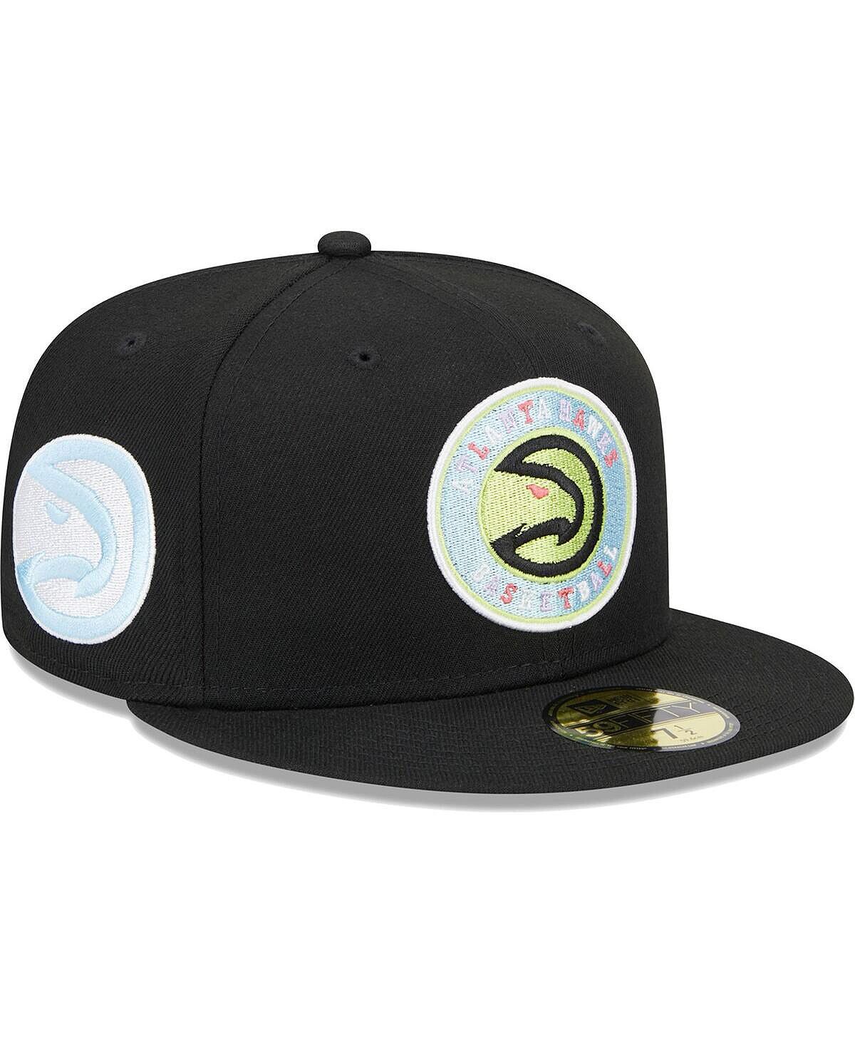 

Мужская черная приталенная шляпа Atlanta Hawks Color Pack 59FIFTY New Era