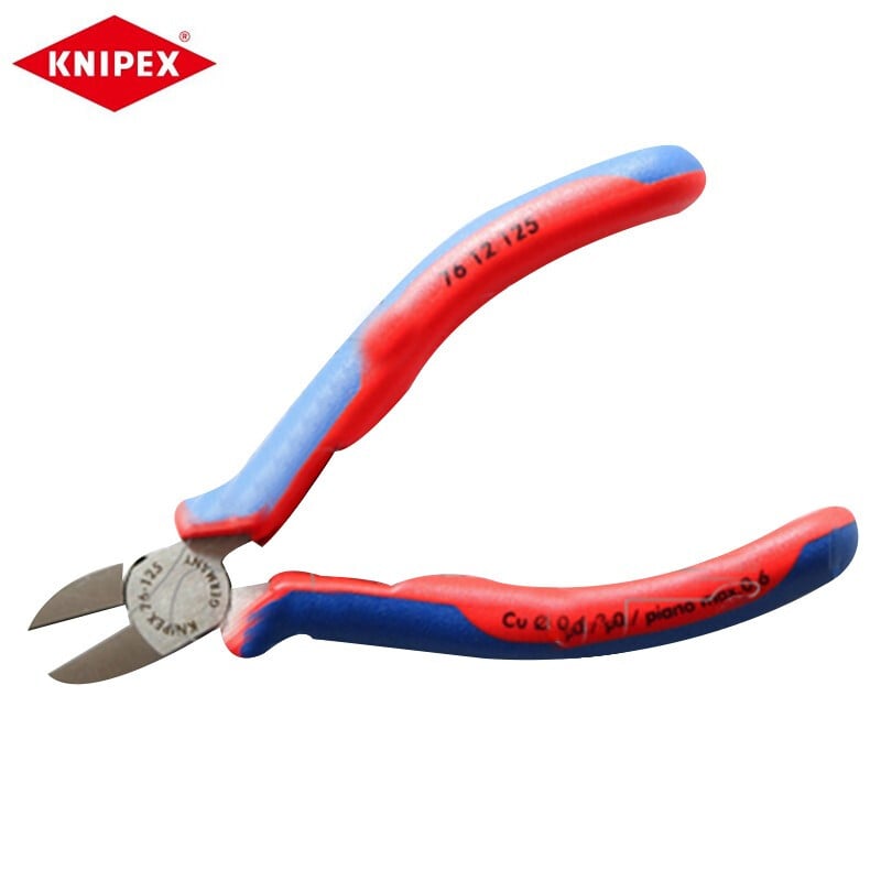 KNIPEX 125 мм плоскогубцы для электронного станка, диагональные плоскогубцы, ножницы для сопла, электронные ножницы, пластиковые плоскогубцы, диагональные плоскогубцы 76 12 125 по индивидуальному заказу (срок поставки 4-8 недель)