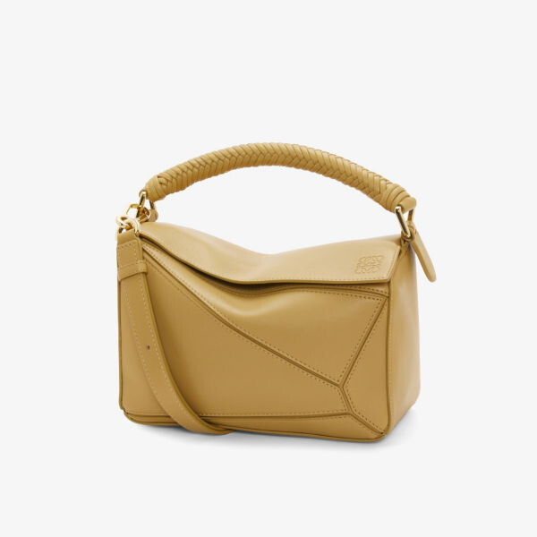 

Маленькая кожаная сумка через плечо puzzle Loewe, цвет sahara