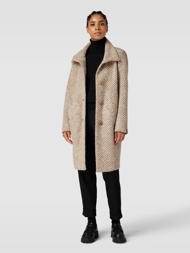 Пальто крупной вязки модель ПАЛЕРМО Milo Coats, песочный