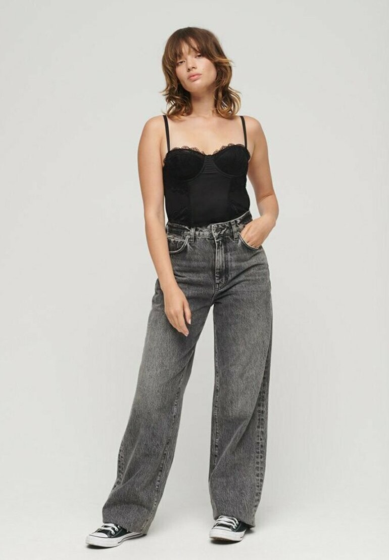 

Топ миди MIDI Superdry, цвет black