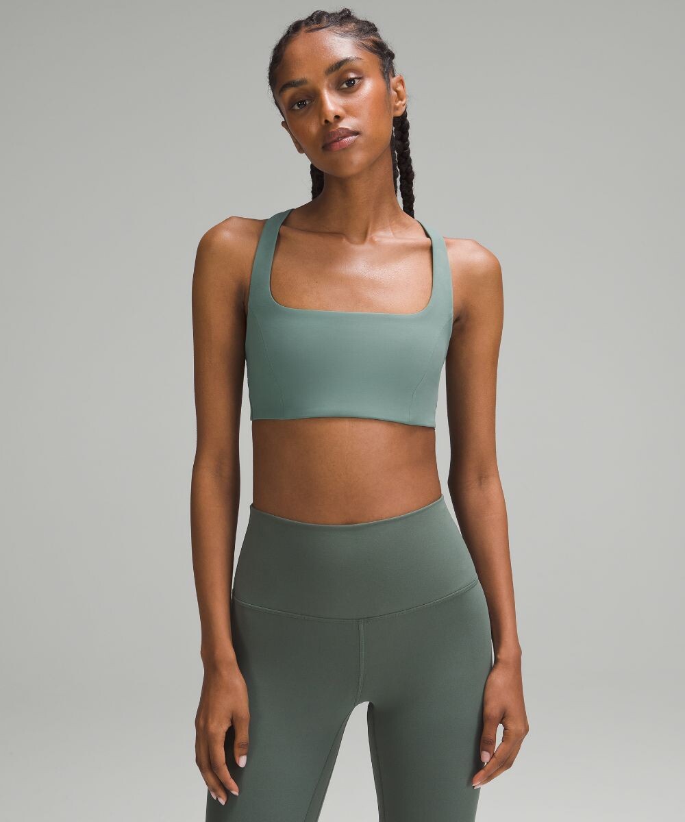 

Бюстгальтер для йоги SmoothCover Lululemon, зеленый