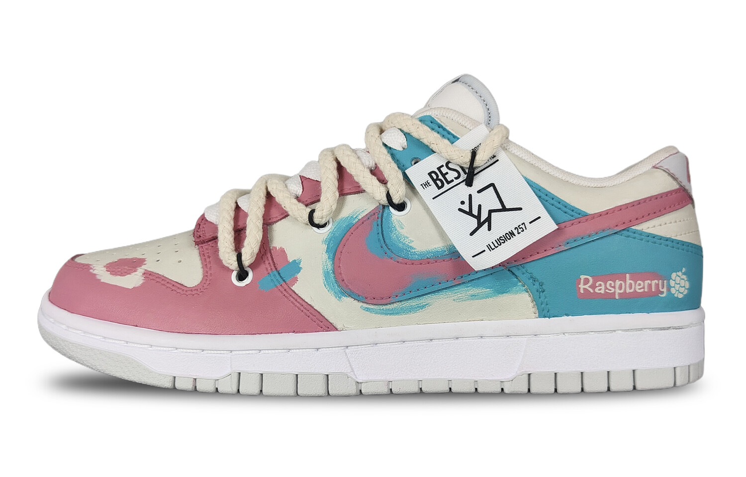 

Кроссовки Nike Dunk Skateboarding Shoes Unisex Low-top Pink, синий