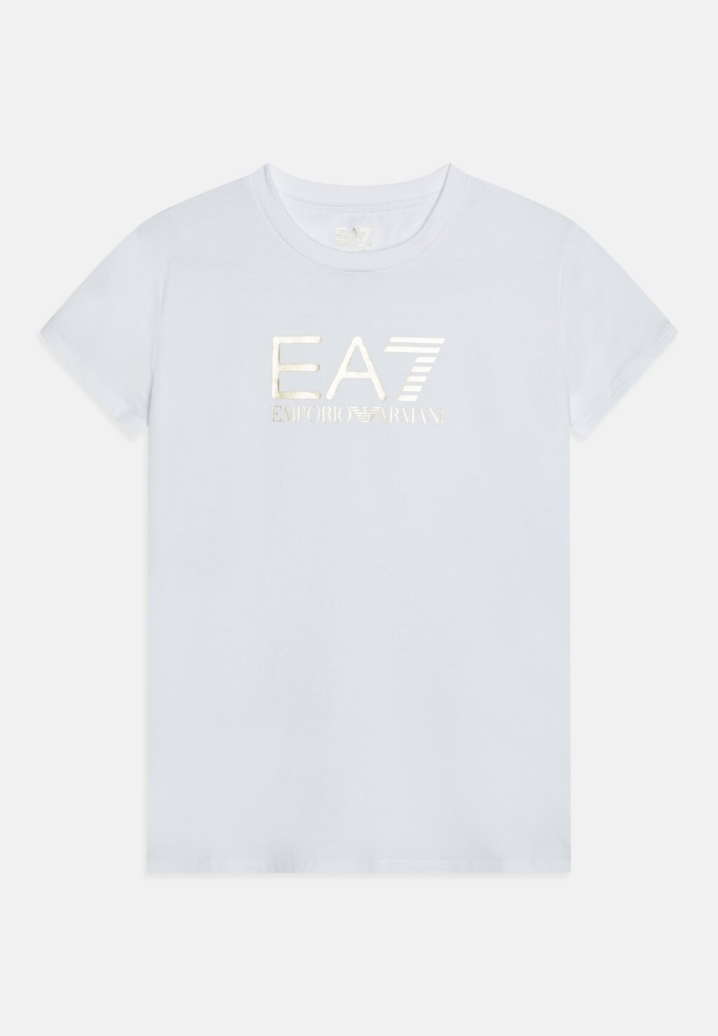 

Футболка с принтом EA7 Emporio Armani, белая, Белый