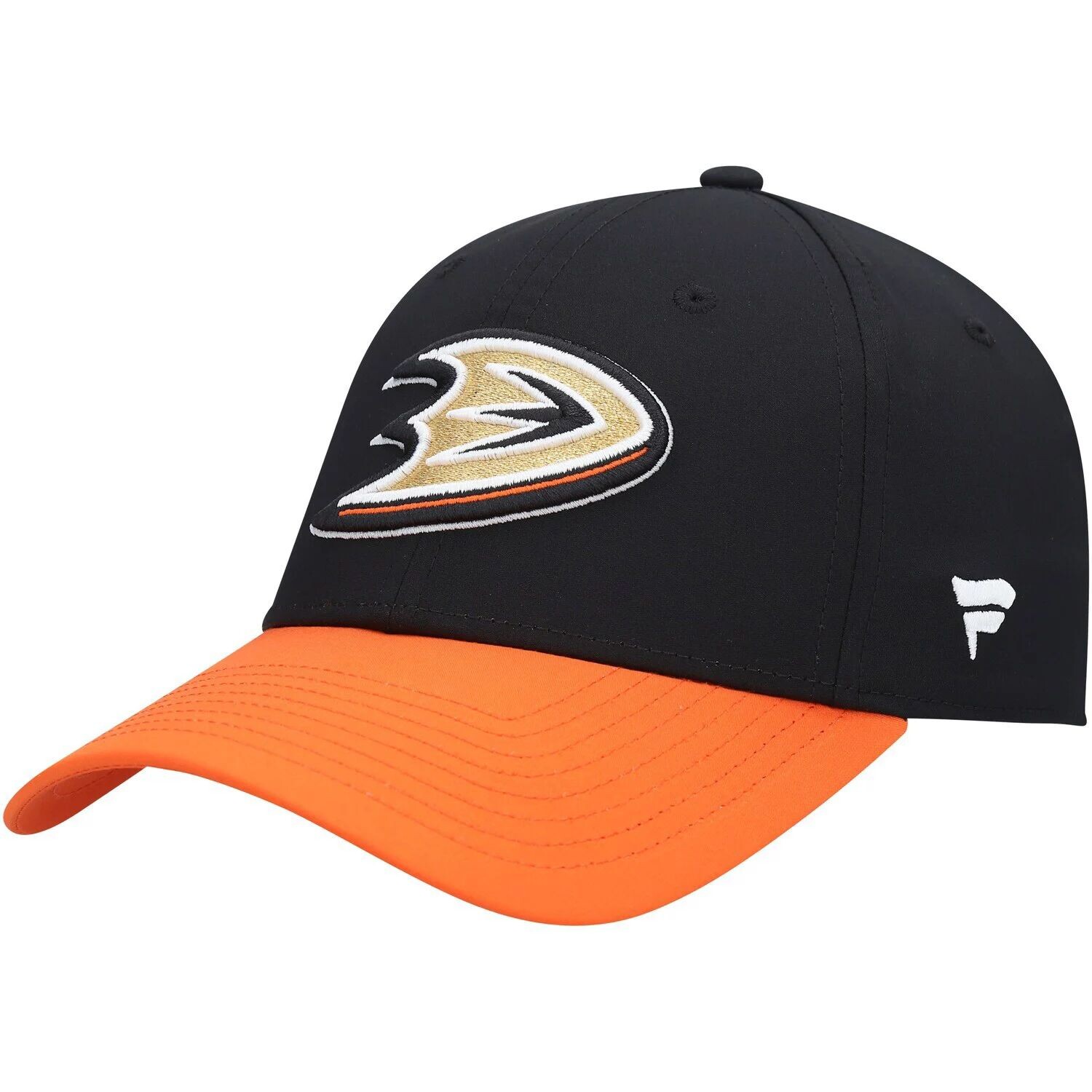 

Мужская черная гибкая кепка с фирменным логотипом Fanatics Anaheim Ducks Core Primary