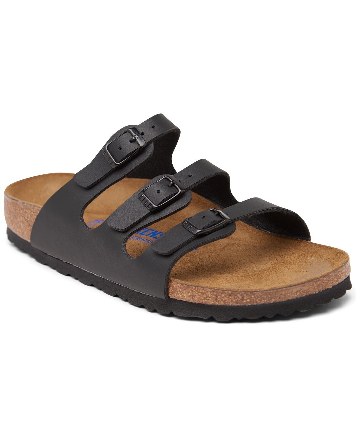 

Женские сандалии Florida Birko-Flor с мягкой стелькой из нубука Finish Line Birkenstock, черный