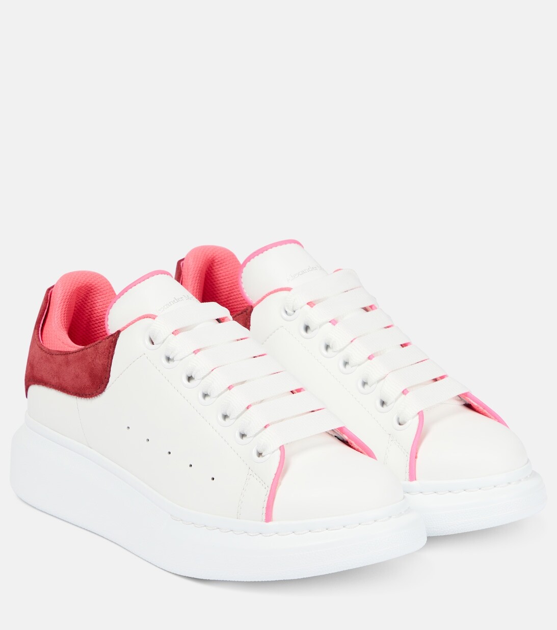 

Кожаные кроссовки оверсайз Alexander McQueen, белый