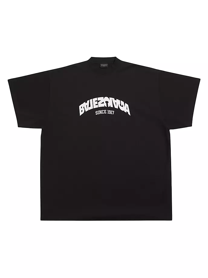 

Футболка оверсайз с откидной спиной Balenciaga, черный