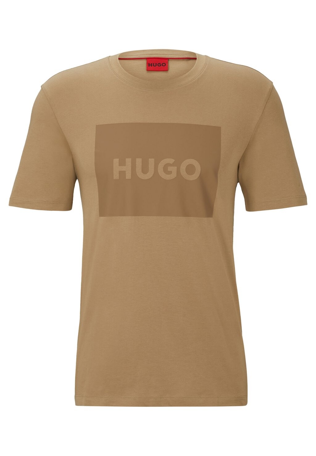 

Футболка с принтом HUGO, бежевый