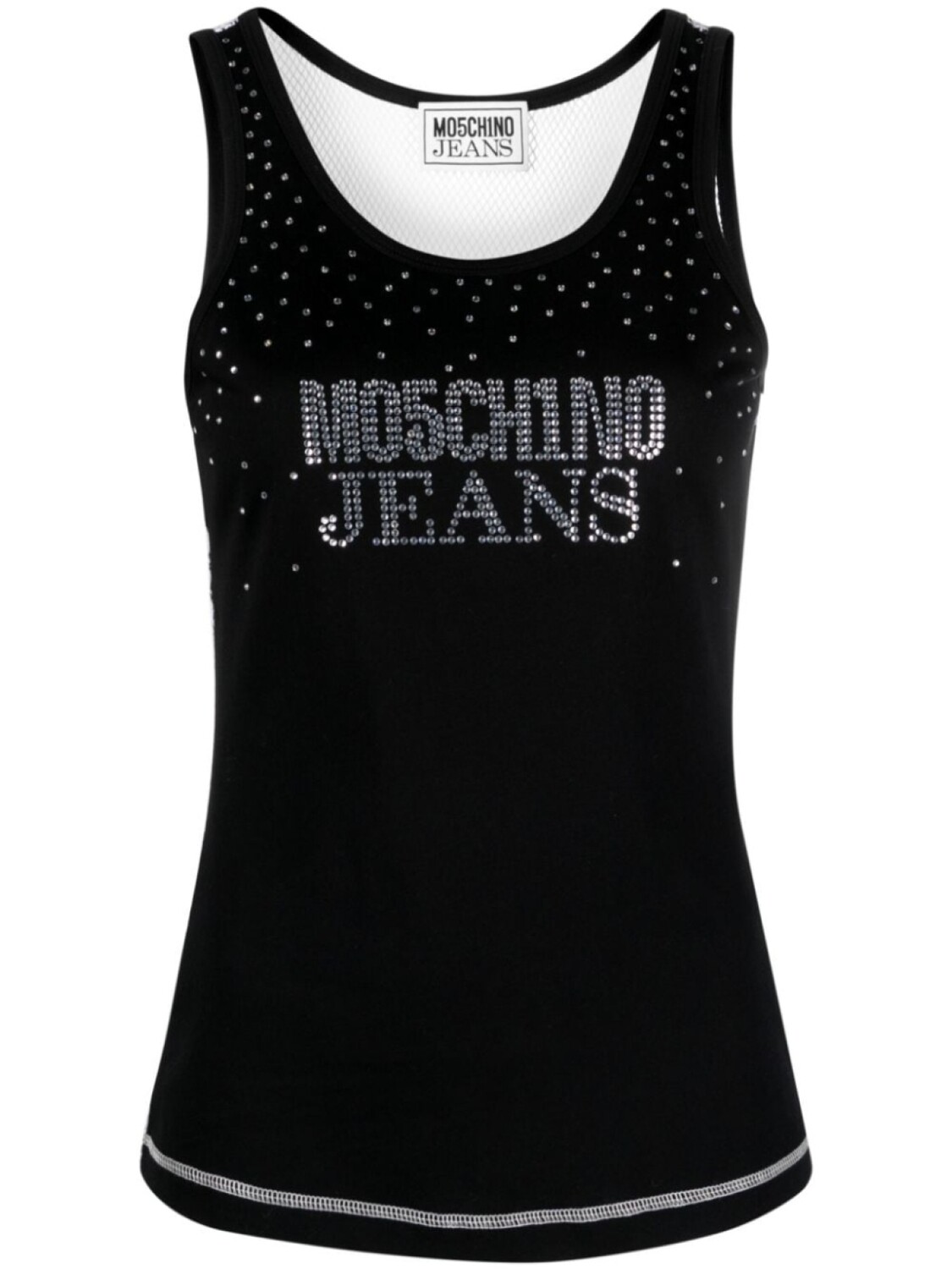 

Топ с логотипом MOSCHINO JEANS, черный