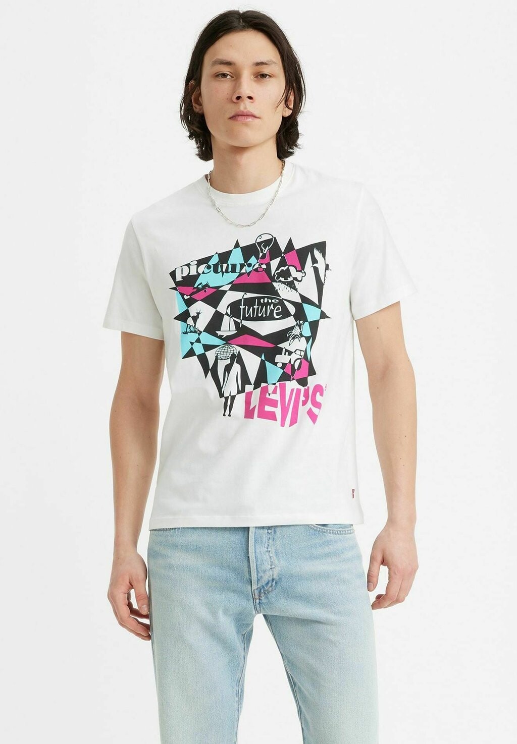 

Футболка с принтом Levi's, белый