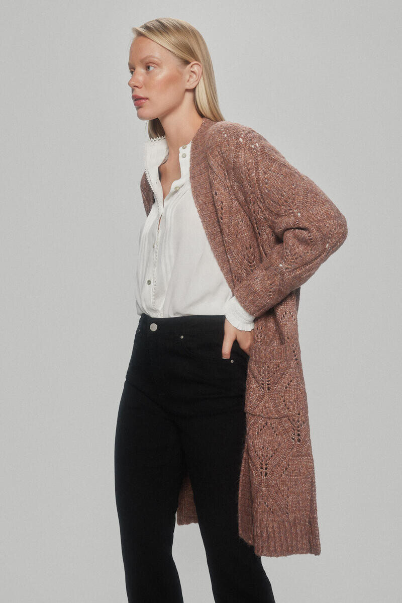 

Фантазийное вязаное пальто Pedro del Hierro, розовый
