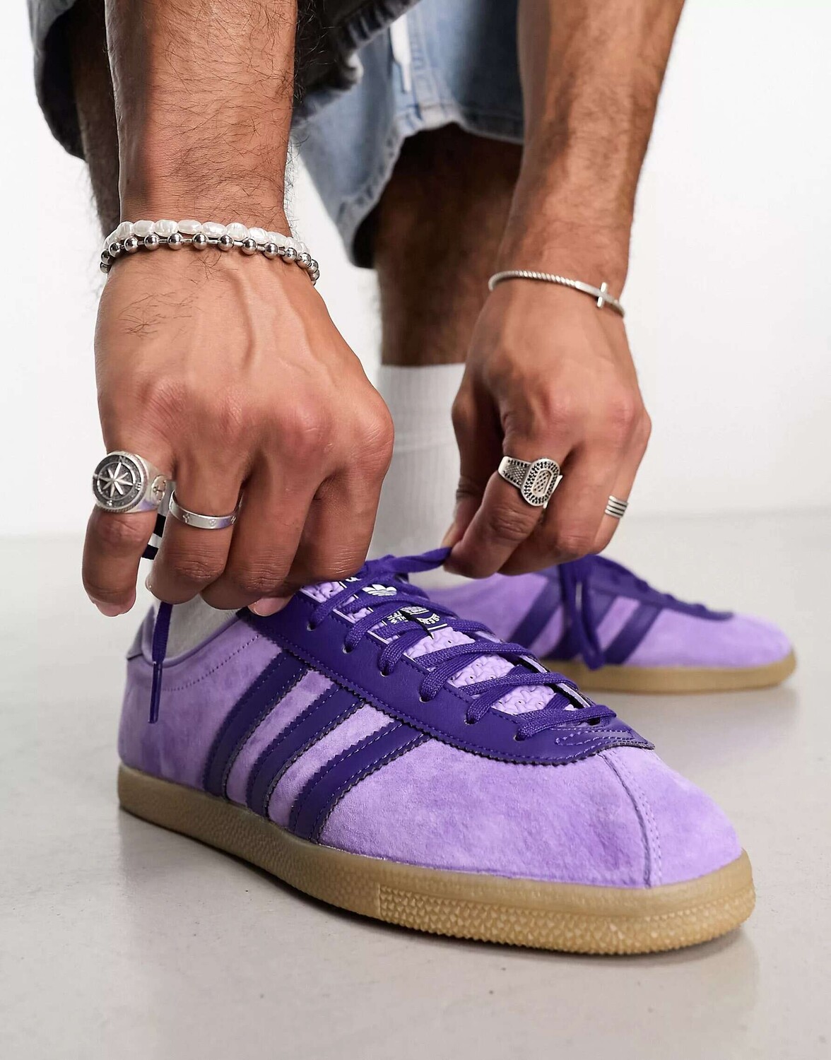 

Кресло-кеды adidas Originals London на резиновой подошве Purple Fusion