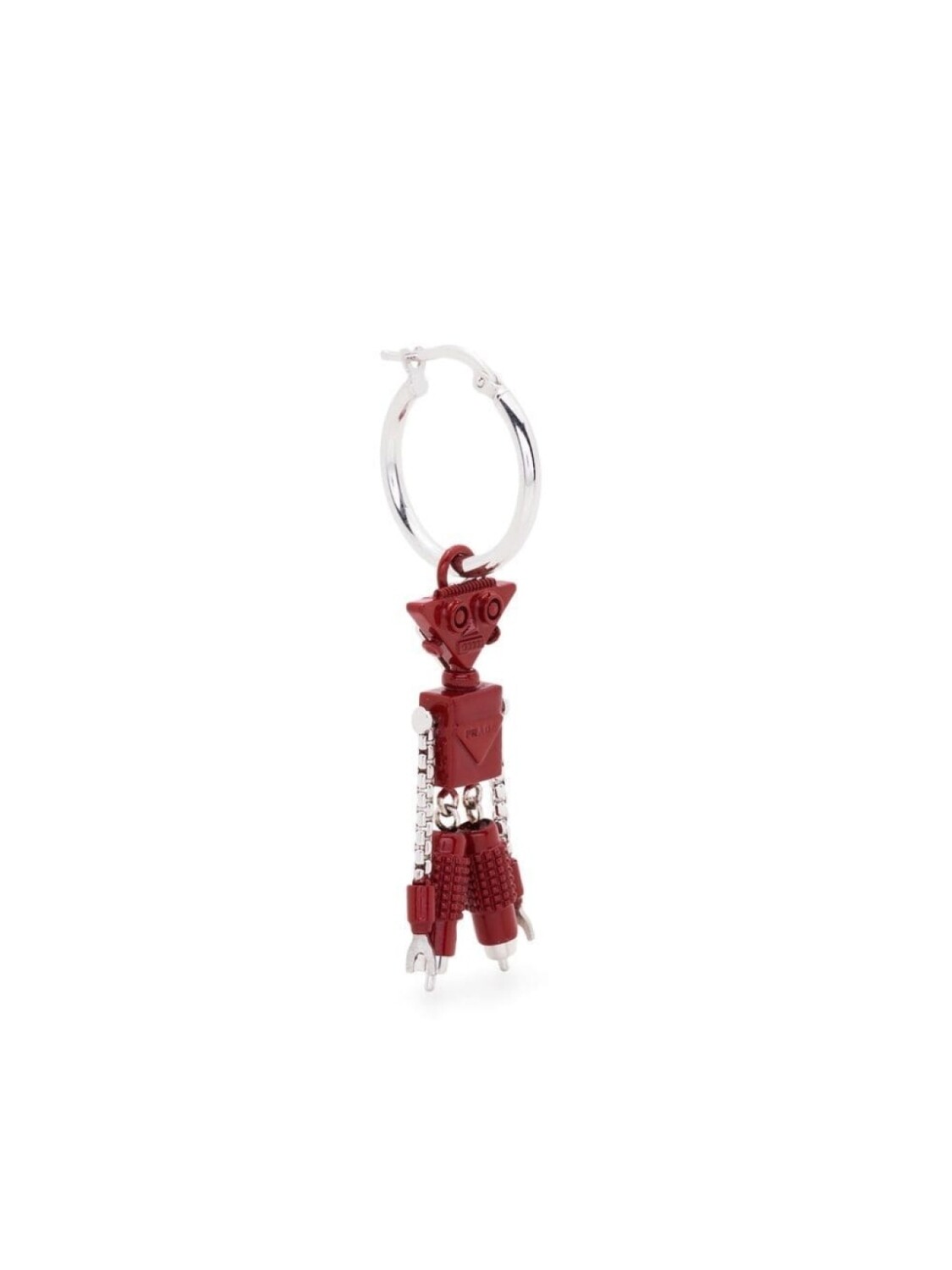 

Серьга-кольцо с подвеской Prada, красный