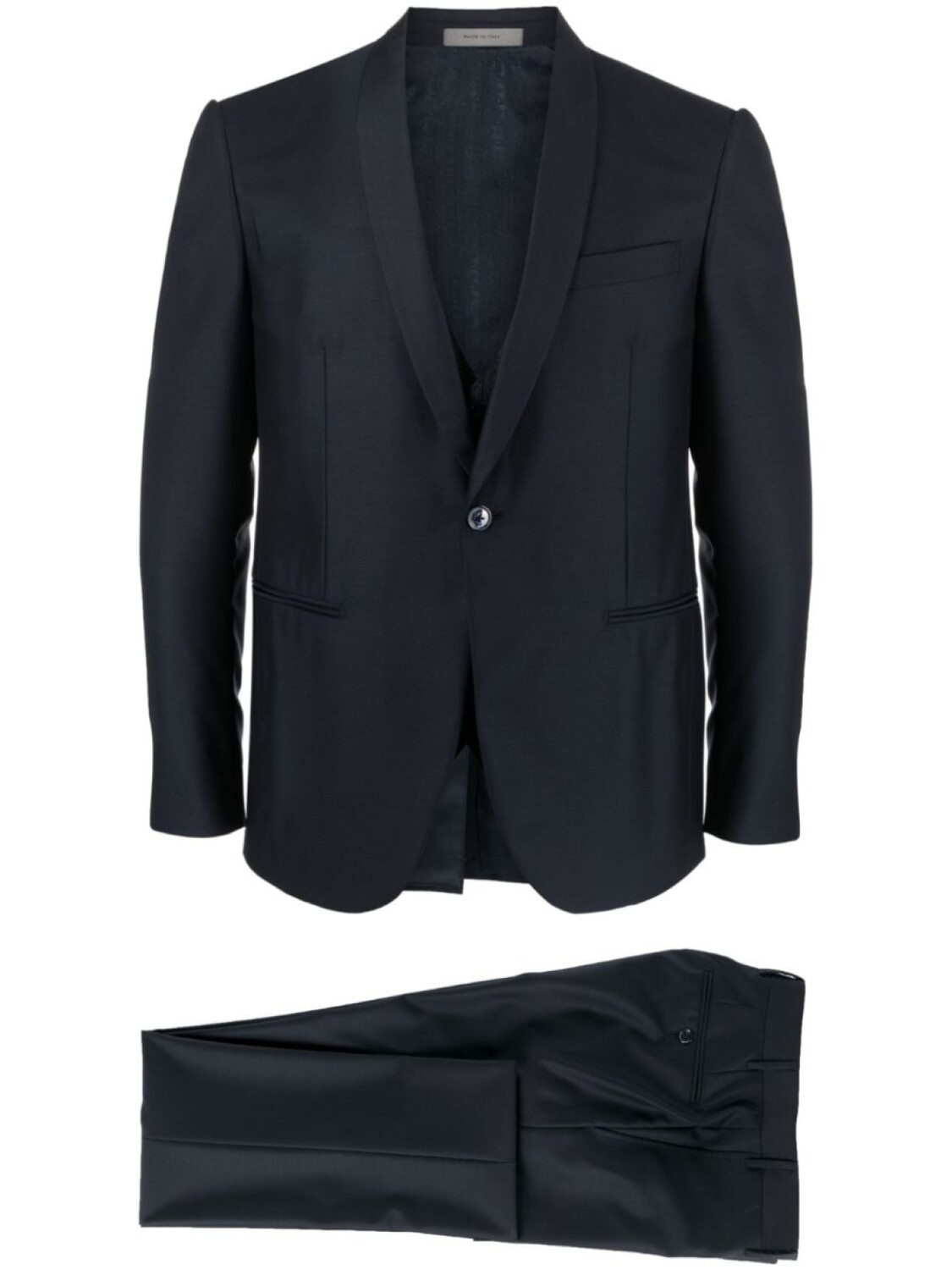 

Corneliani костюм из вирджинской шерсти с однобортным пиджаком, синий