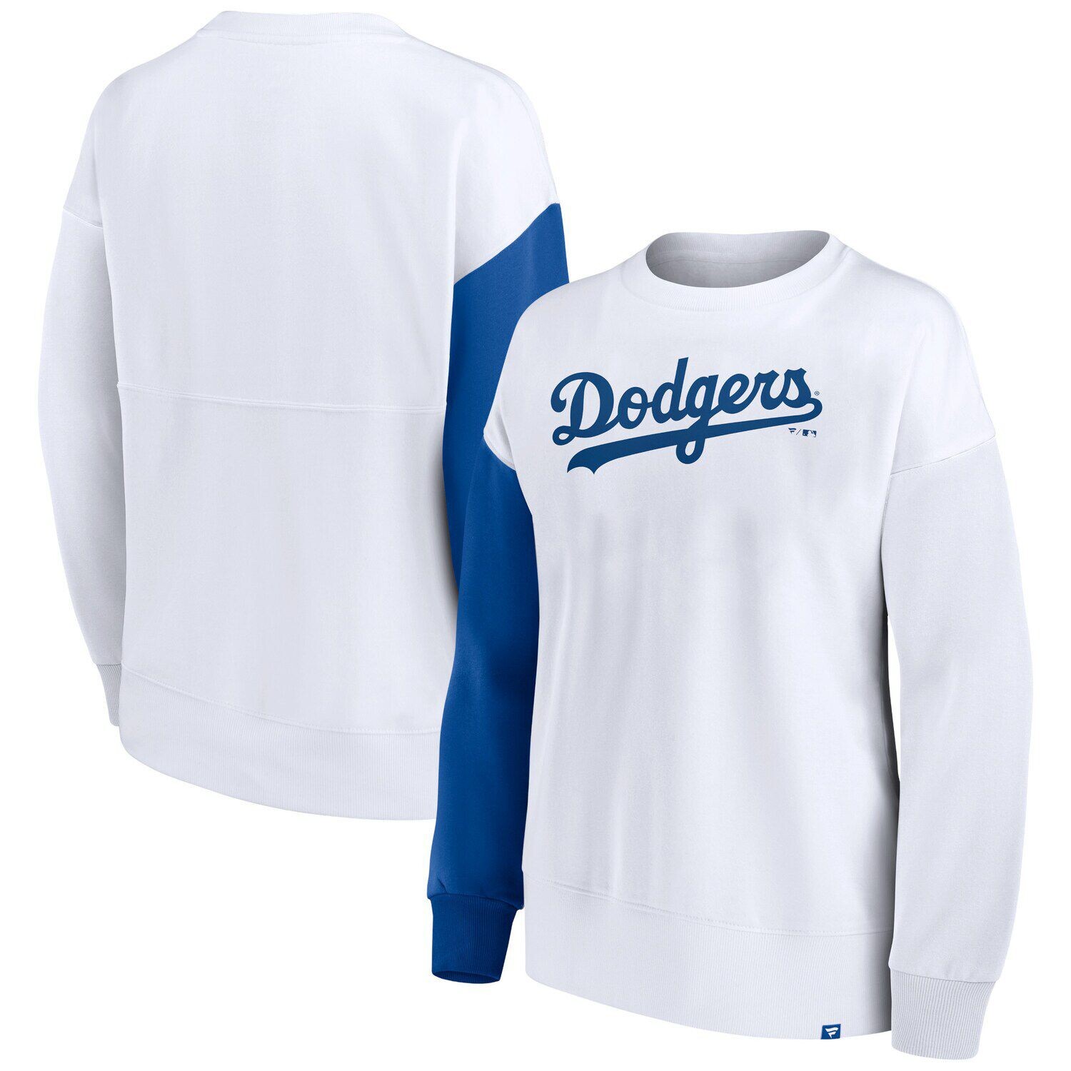 

Белый женский пуловер с логотипом Fanatics Los Angeles Dodgers Series Fanatics