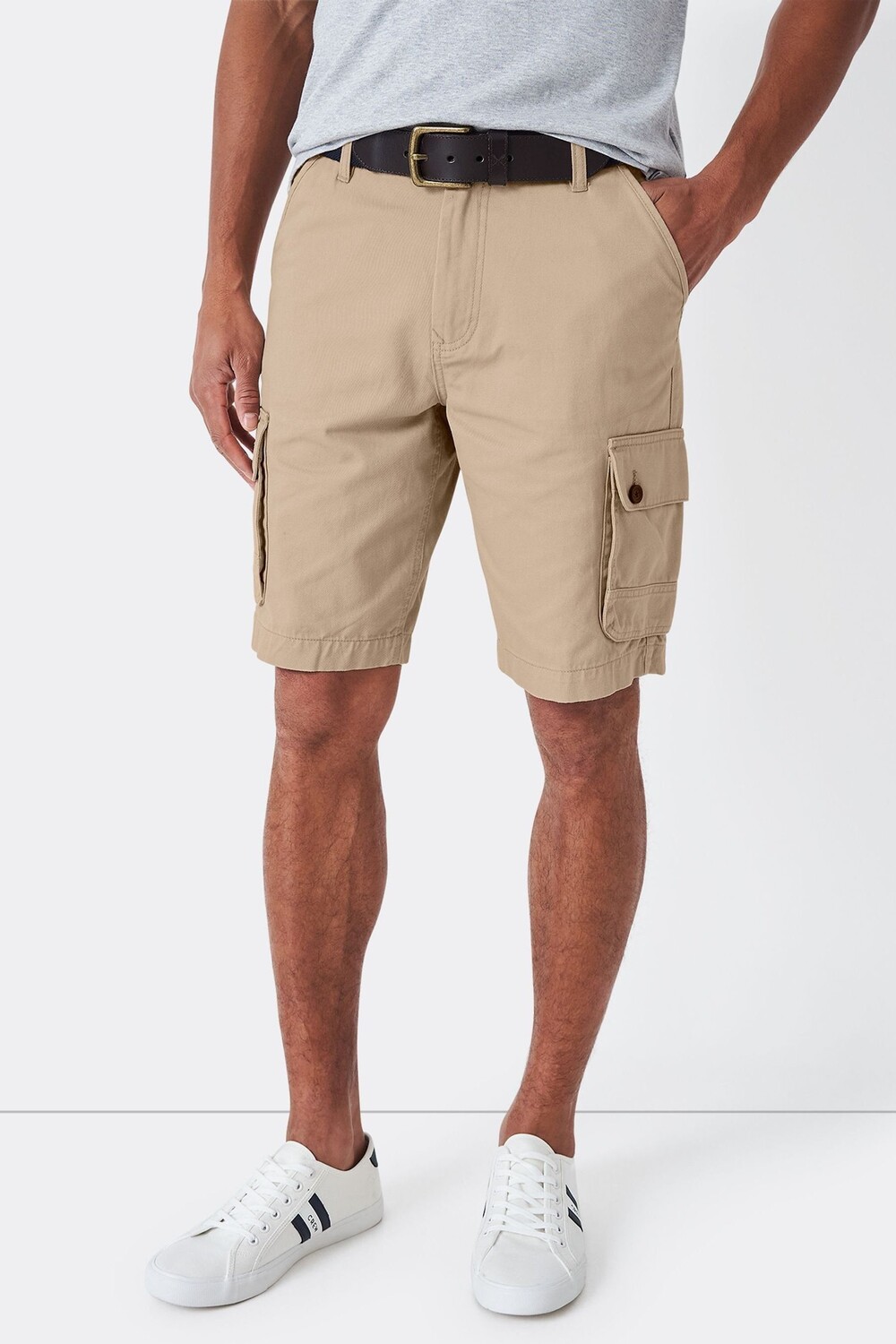 

Каменно-серые боевые брюки Crew Clothing Company, серый