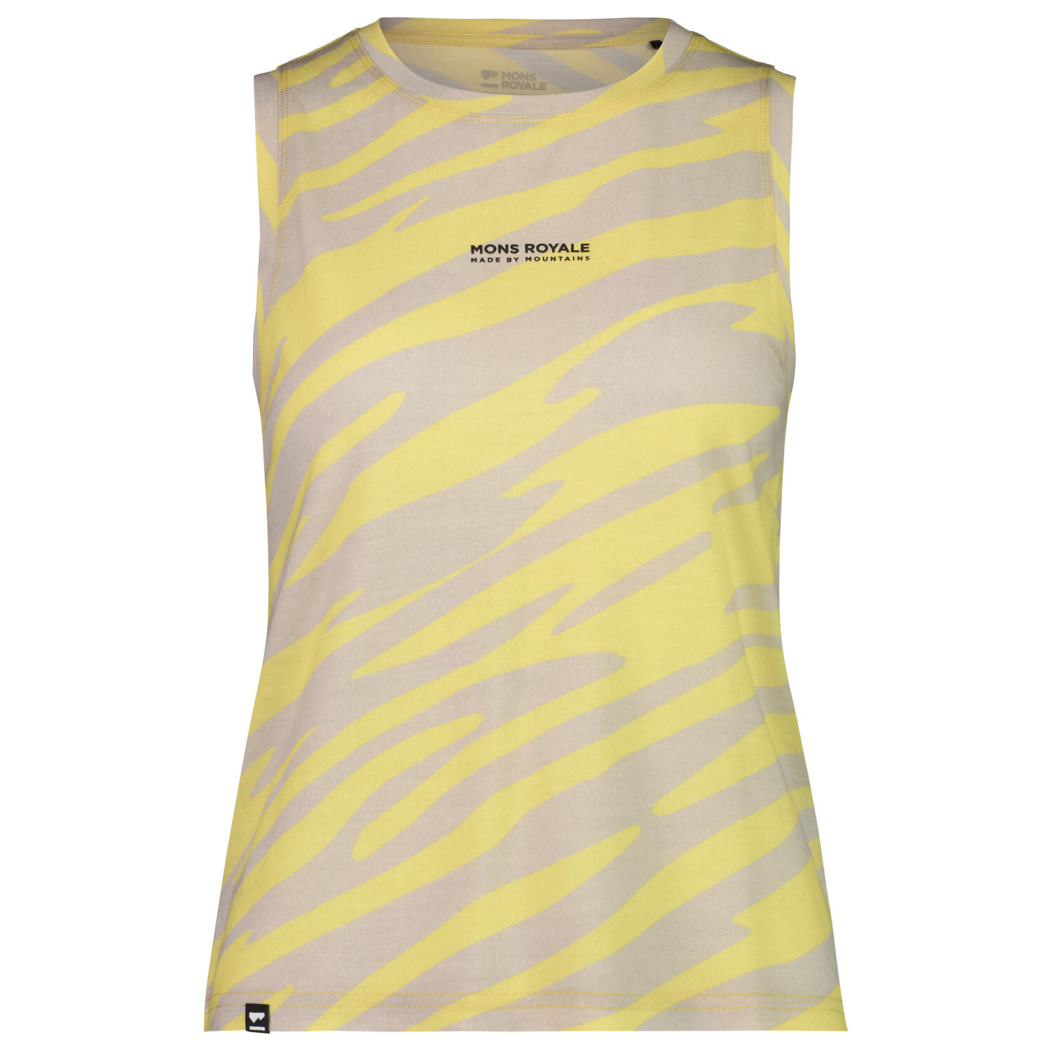 Майка Mons Royale Women's Icon Relaxed Tank, цвет Limelight Camo рубашка из мериноса mons royale women s icon relaxed tank tie dyed цвет cloud tie dye