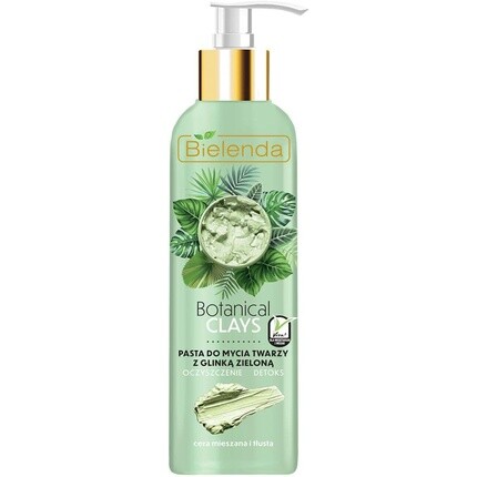 

Паста для очищения лица Botanical Clays Vegan с зеленой глиной для комбинированной и жирной кожи 190мл, Bielenda