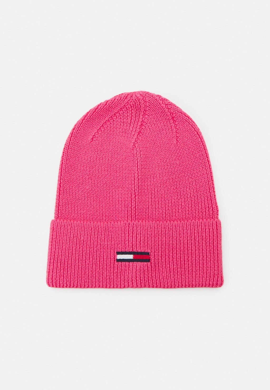

Шапка Tommy Jeans Шапка-бини с удлиненным флажком, цвет pink alert