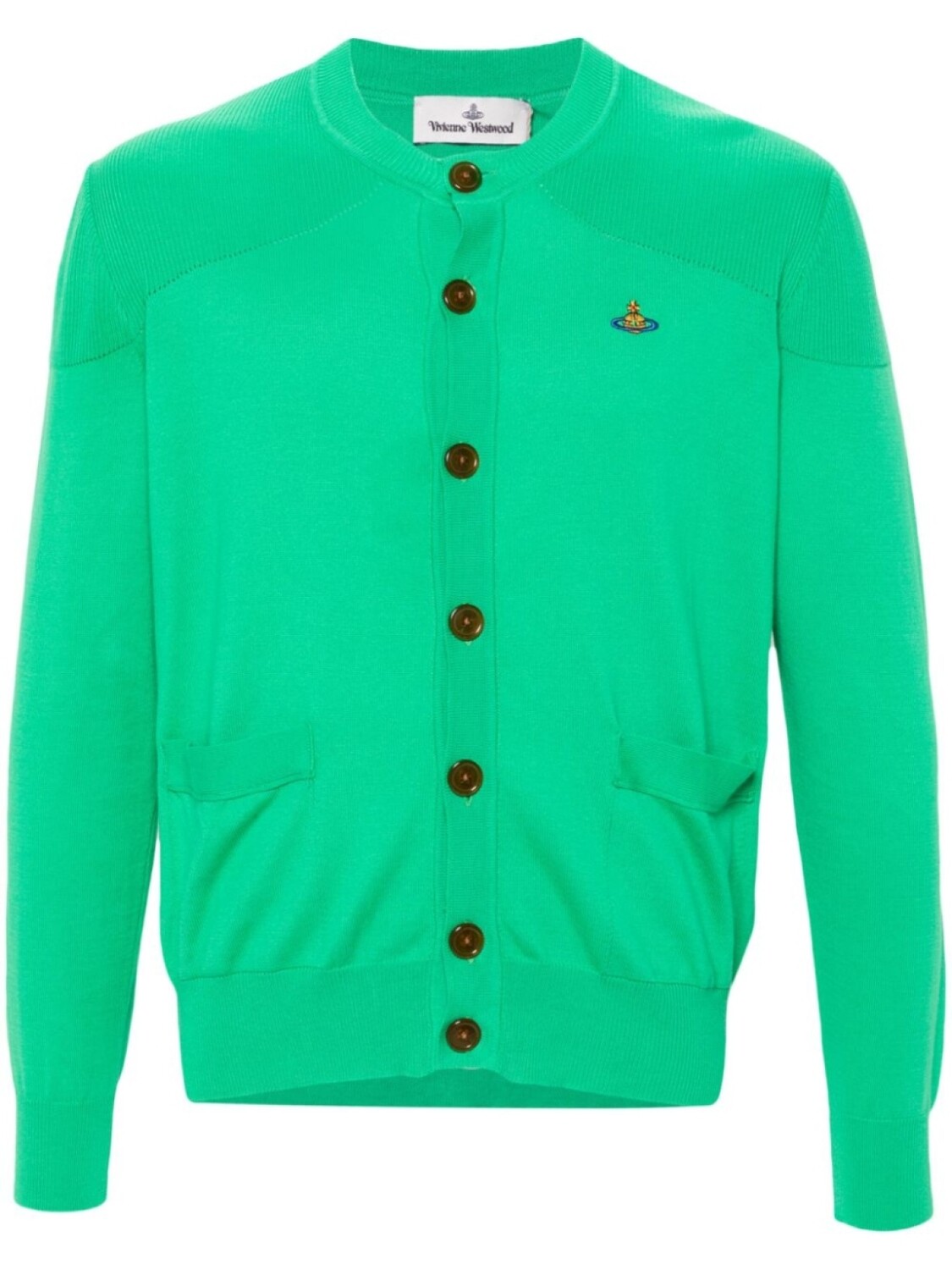 

Vivienne Westwood кардиган с вышивкой Orb, зеленый