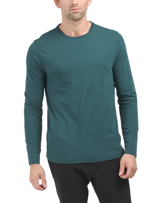 

Футболка Pima Cotton Spirit с длинными рукавами Greyson, цвет Forest