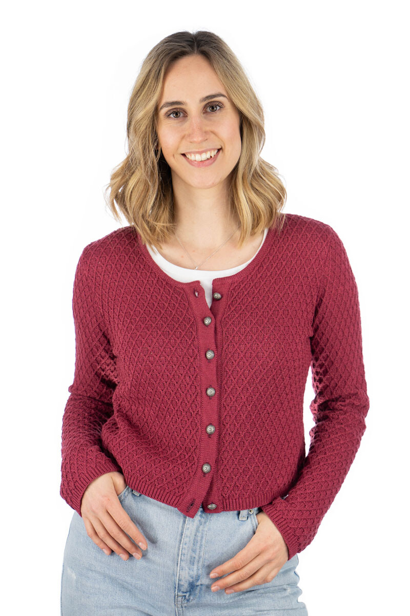 

Кардиган OS Trachten Strickjacke Quivun, цвет hochrot