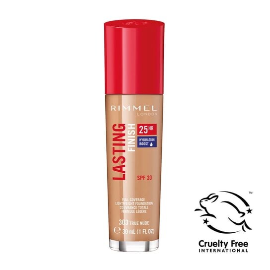 

Мл Rimmel, Lasting Finish 25hr, 303 True Nude Face Foundation, Spf 20, 30