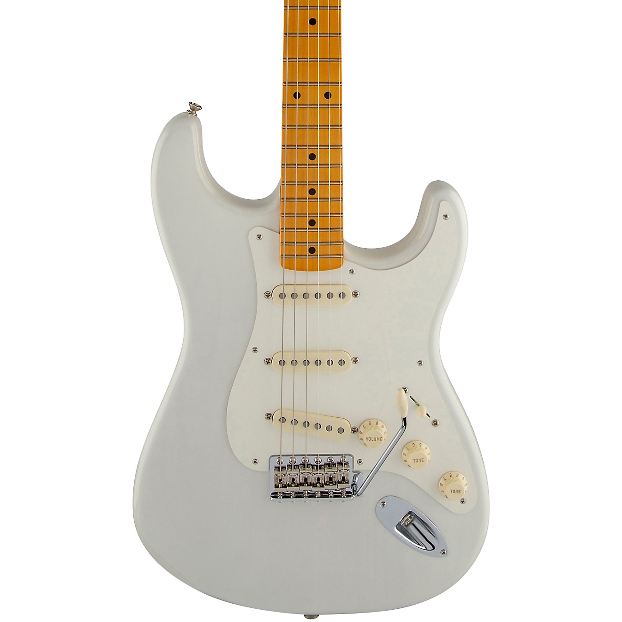 Электрогитара Fender Artist Series Eric Johnson Stratocaster, белая блондинка, клен, накладка на гриф цена и фото