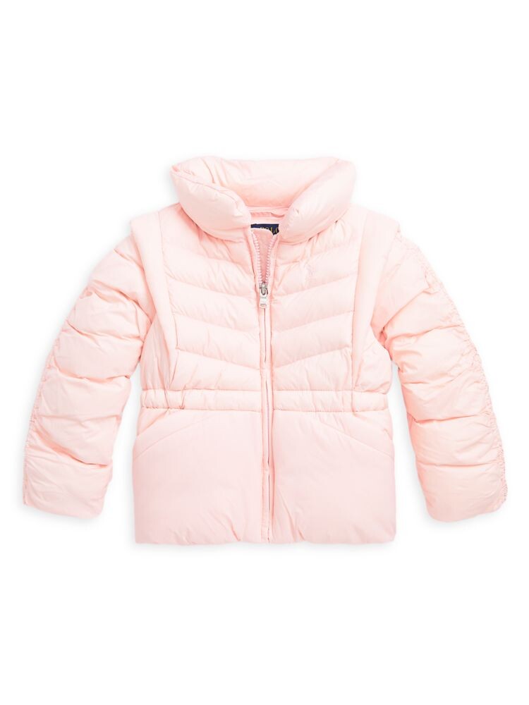 

Вечная нейлоновая куртка для маленьких девочек и девочек Polo Ralph Lauren, цвет Light Pink