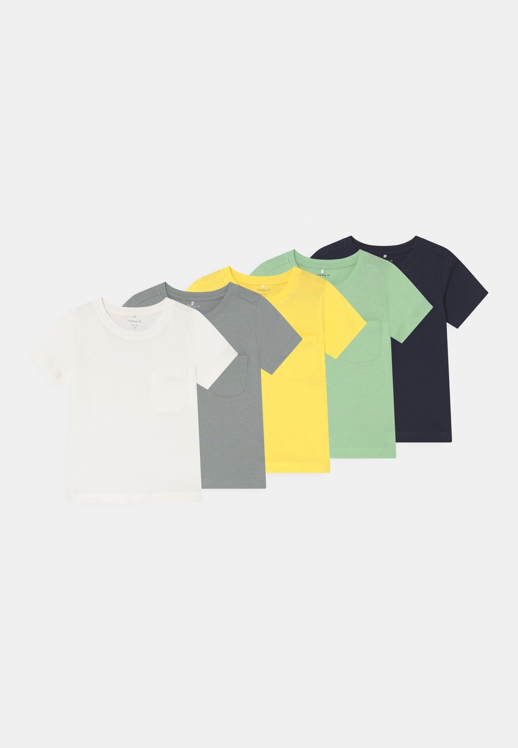 

Базовая футболка NMMSAZU 5 PACK Name it, цвет pastel green