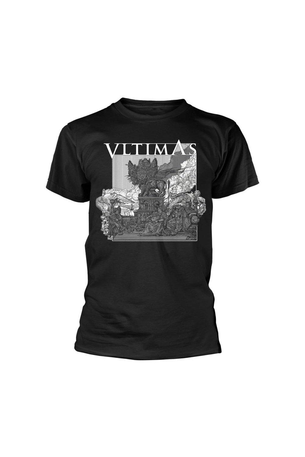 Что-то злое марширует в футболке Vltimas, черный трафаретная печать по ткани