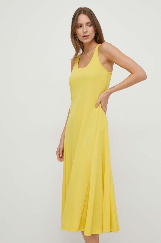 Платье Лорен Ральф Лорен Lauren Ralph Lauren, желтый платье лорен ральф лорен lauren ralph lauren розовый