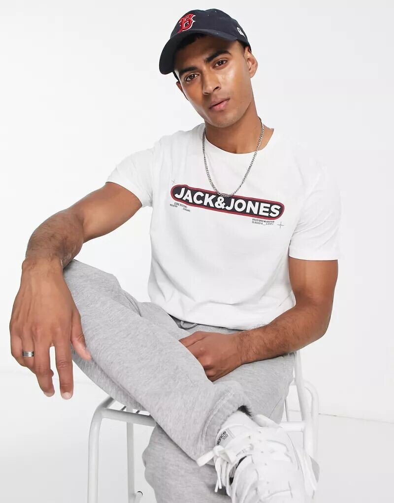

Белая футболка с логотипом Jack & Jones