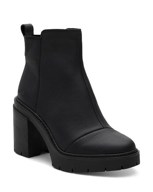 

Женские ботильоны Rya на высоком каблуке с молнией TOMS, цвет Black
