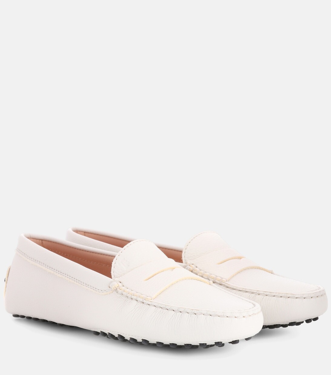 

Лоферы Gommino из кожи Tod's, белый