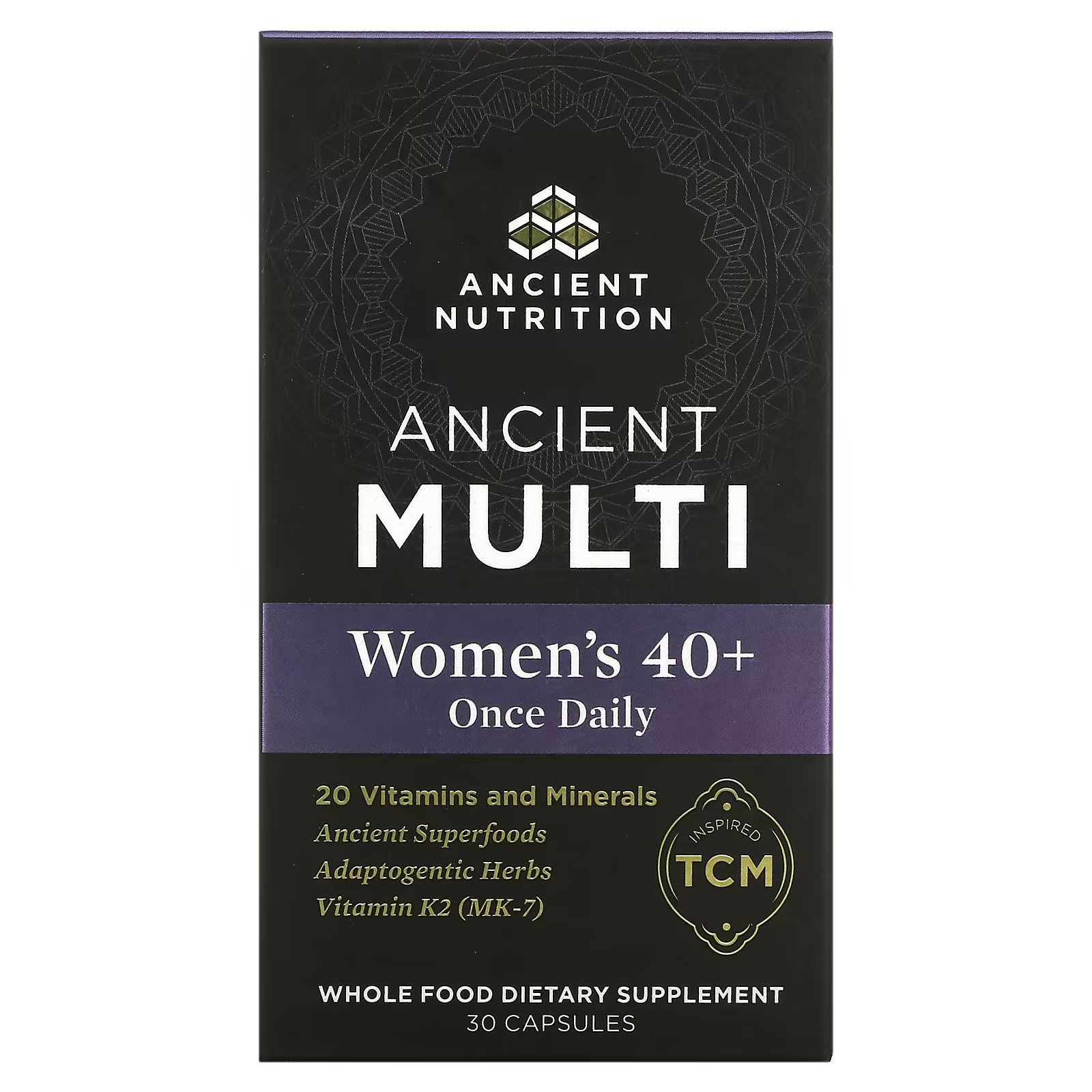 Витамины для женщин Ancient Nutrition Ancient Multi от 40 лет, 30 капсул