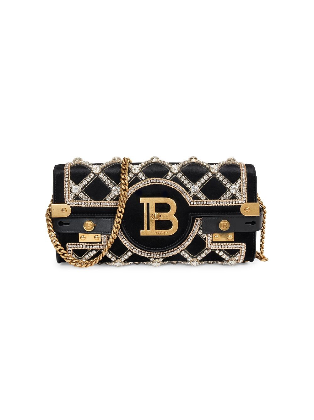 

Украшенный бархатный клатч B-Buzz 23 Balmain
