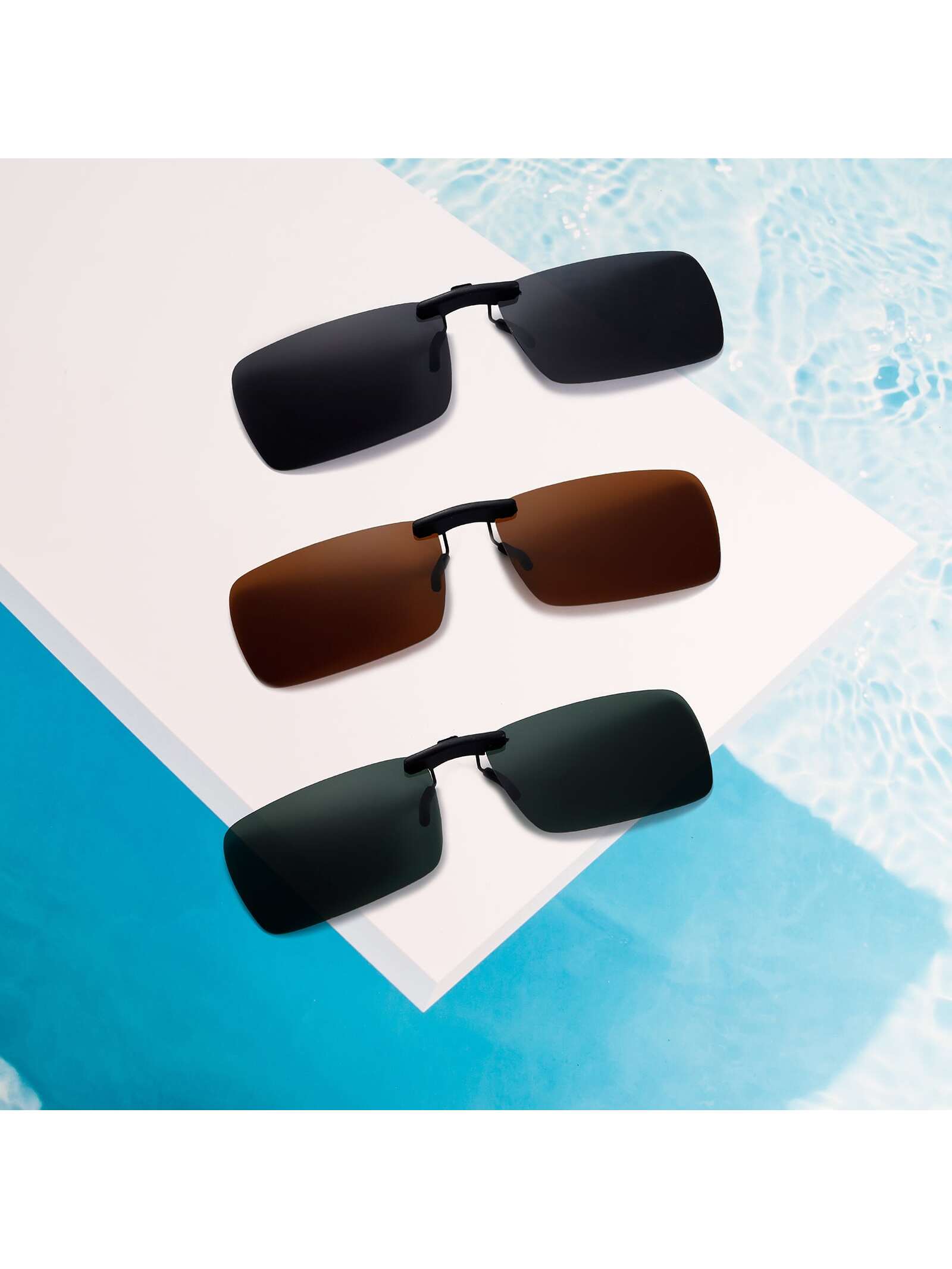 3 пары поляризованных клипс на солнцезащитные очки для очков по рецепту разоблачение поляризованных солнцезащитных очков blenders eyewear цвет future ruler pol