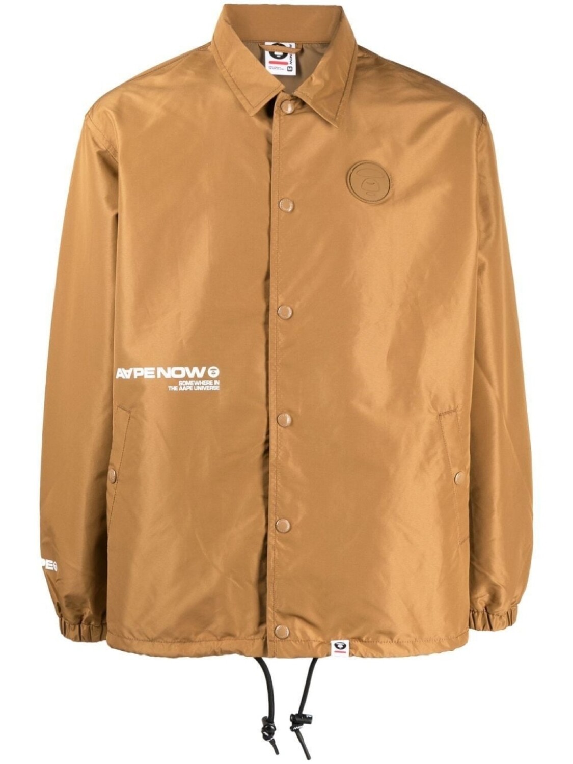 

Куртка-рубашка с логотипом AAPE BY *A BATHING APE, коричневый