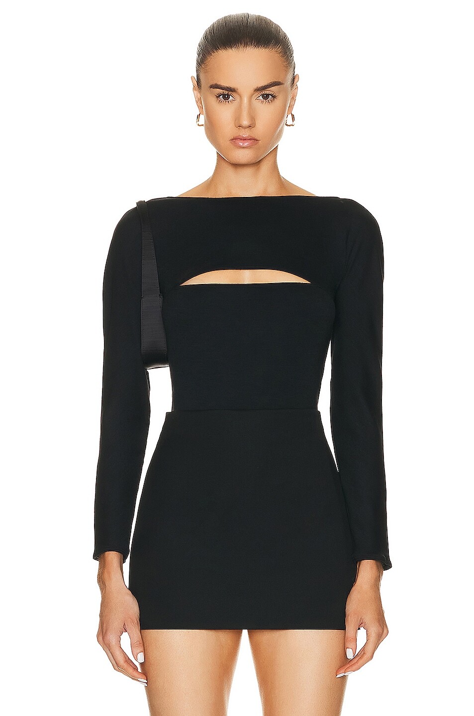 

Боди Wolford The Kimono Slit, черный