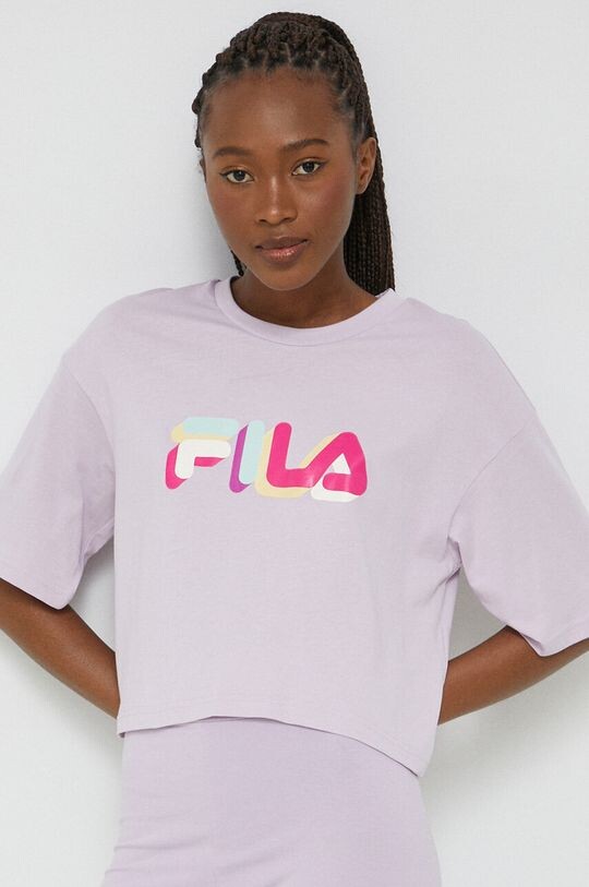 

Футболка из хлопка Fila, фиолетовый