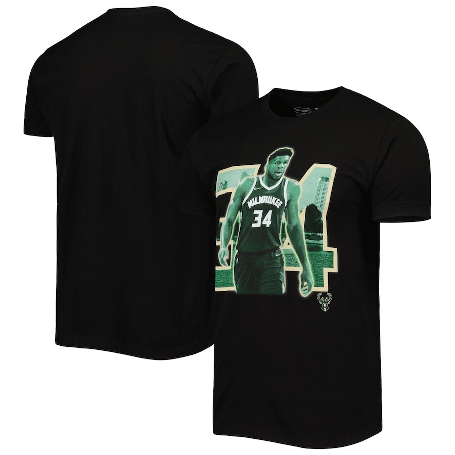 

Футболка с коротким рукавом Stadium Essentials Milwaukee Bucks, черный