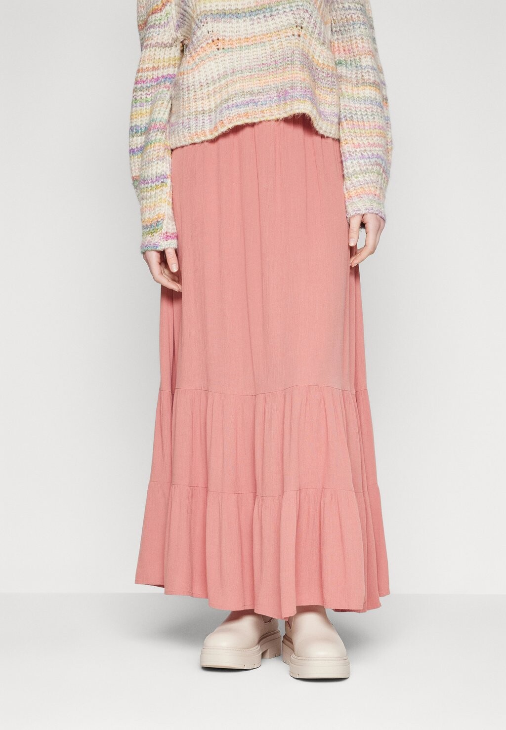 

Юбка макси VILA, светло-розовый Vimesa Long Skirt