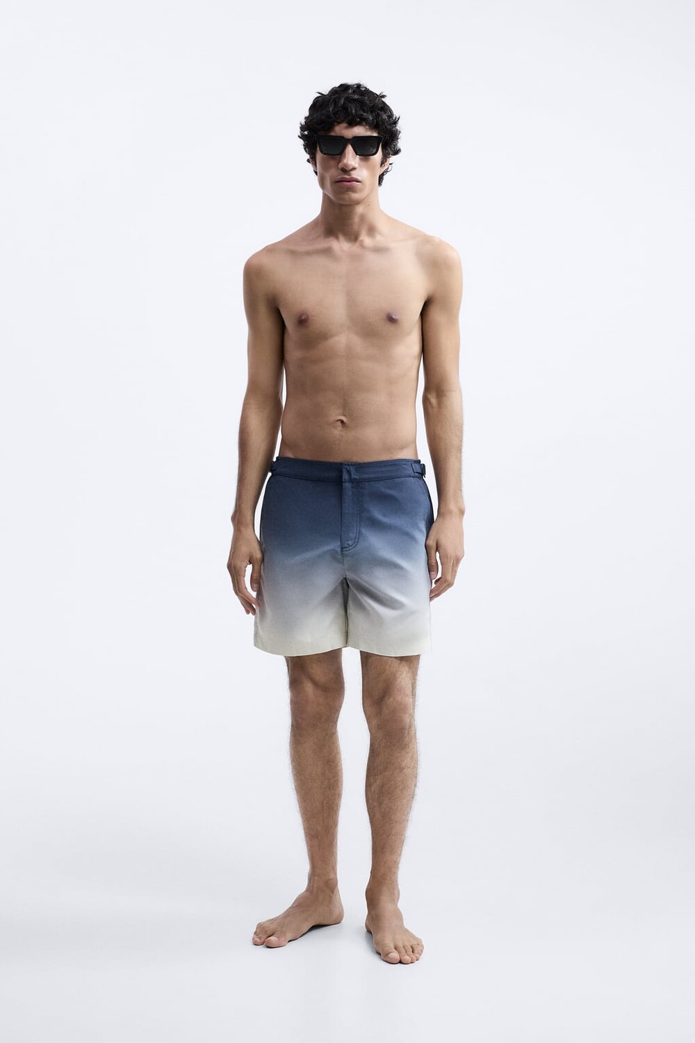 

Длинные плавательные шорты ZARA, синий