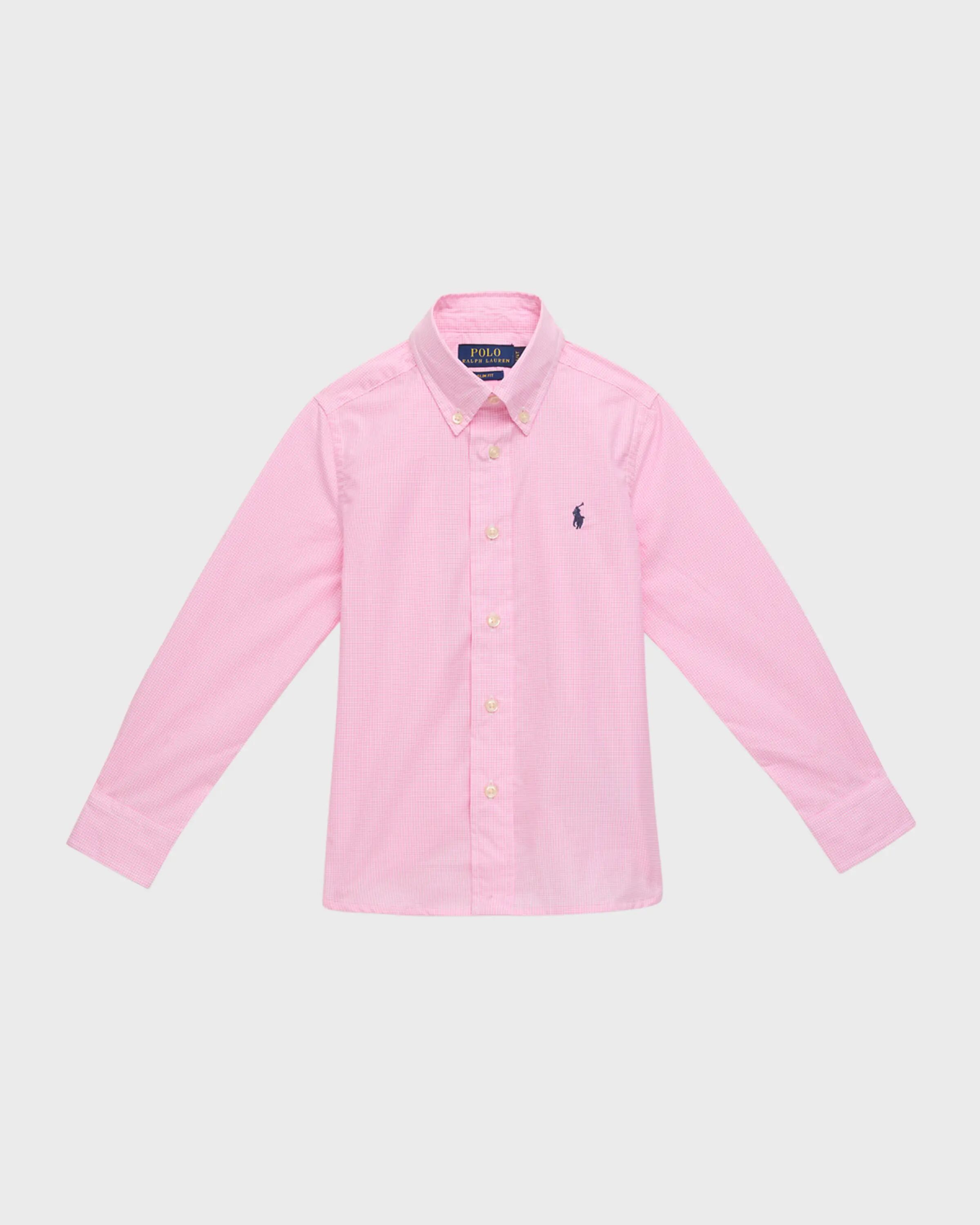 

Рубашка на пуговицах из сукна для мальчика, размер 2–7 Ralph Lauren Childrenswear, цвет Pink Multi