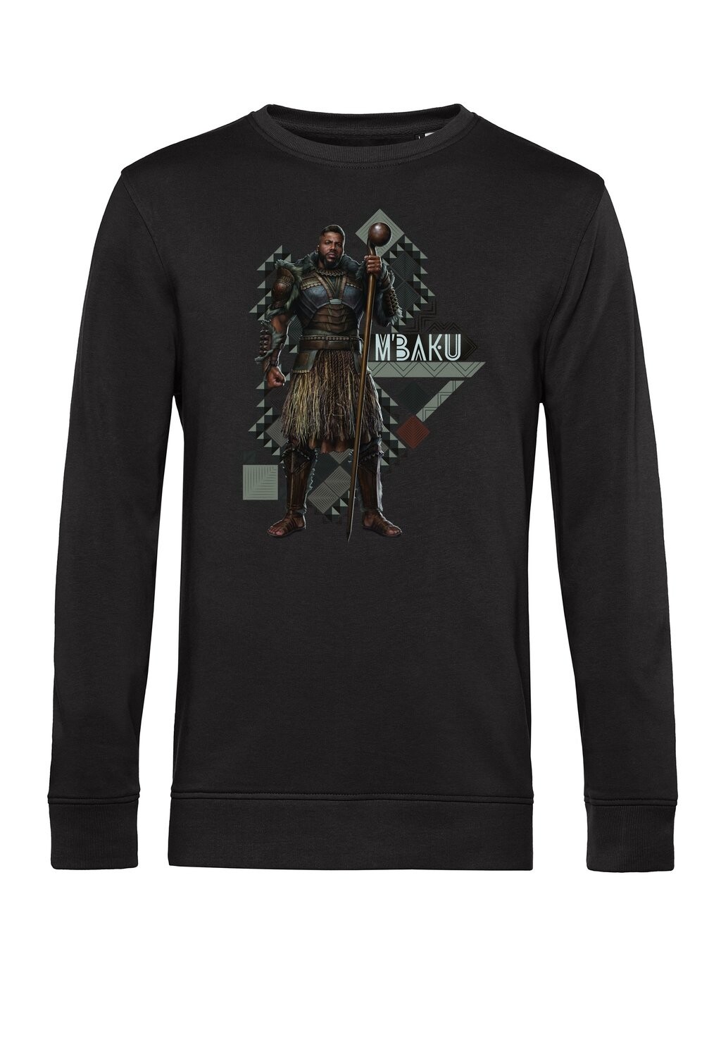 

Толстовка MARVEL BLACK PANTHER: WAKANDA FOREVER MBAKU PATTERN Marvel, черный